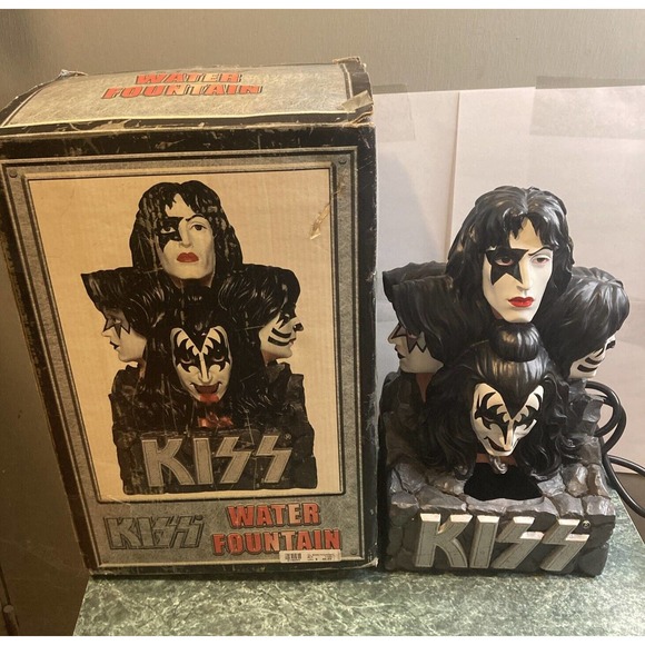 Other - KISS Water Fountain in Box Gene, Paul, Ace & Peter Spencer Gifts 2000